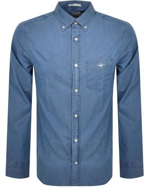 GANT Regular Fit Shirt Light - Blue