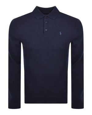 Ralph Lauren Polo Knitted Wool Jumper - Blue