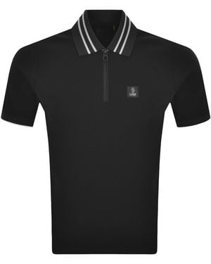 Luke 1977 Throop Zip Polo - Black