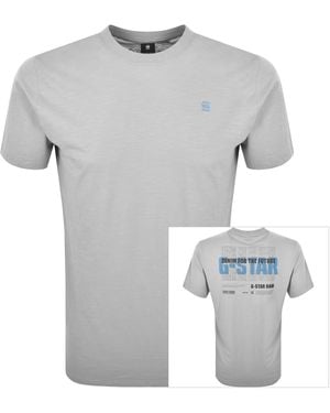 G-Star G-Star Lash Logo T Shirt - Grey