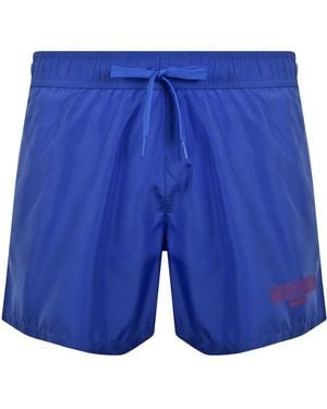 Moschino Logo Swim Shorts Bright - Blue