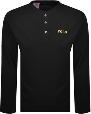 Ralph Lauren Henley Lounge T Shirt - Black