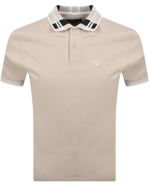 Barbour Callington Tailored Fit Polo T Shirt - Natural