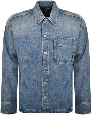 G-Star G-Star Boxy Overshirt Blu - Blue