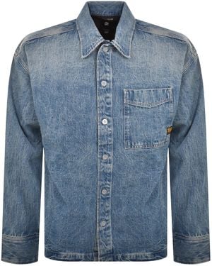 G-Star G-Star Boxy Overshirt Blu - Blue