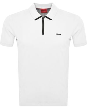 HUGO Dalomino Polo T Shirt - White