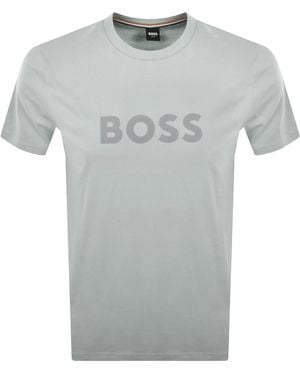 BOSS BUSINESS Boss Beachwear Logo T Shirt Light - Grey