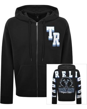 TRUE RELIGION Buddha Face Zip Hoodie - Black