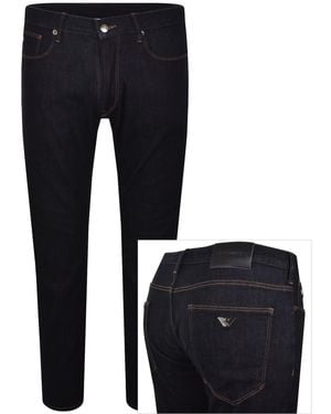 Armani Emporio J06 Slim Fit Jeans Dark Wash - Blue