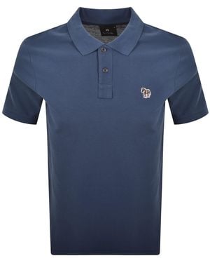 Paul Smith Zebra Polo T Shirt - Blue