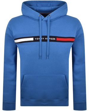Tommy Hilfiger Chest Insert Hoodie - Blue