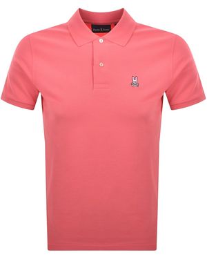 Psycho Bunny Classic Polo T Shirt - Pink