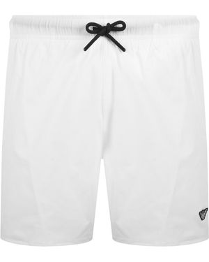 Armani Emporio Boxer Swim Shorts - White