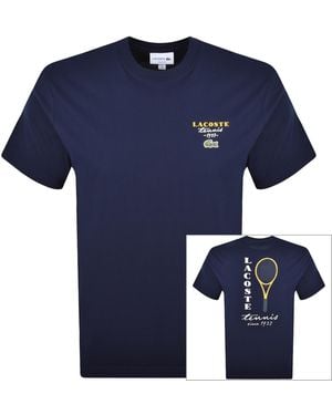 Lacoste Classic Fit Tennis T Shirt - Blue
