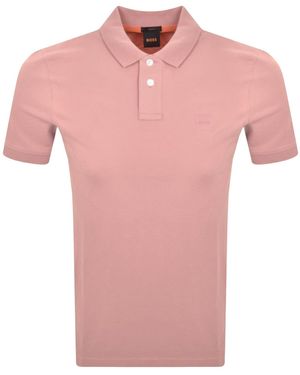 BOSS Boss Passenger Polo T Shirt - Pink