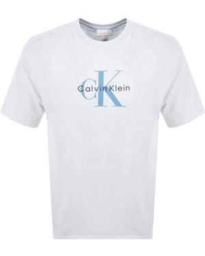 Calvin Klein Jeans Hero Monologo T Shirt - Blue