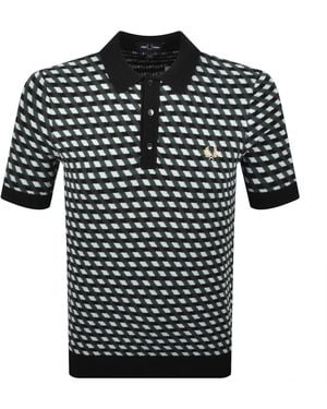 Fred Perry Knit Polo Shirt - Black