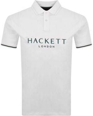 Hackett Polo T Shirt - White