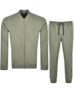 Armani Emporio Full Zip Lounge Set - Green