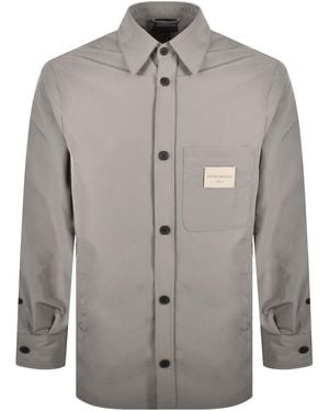 Armani Emporio Logo Overshirt - Gray