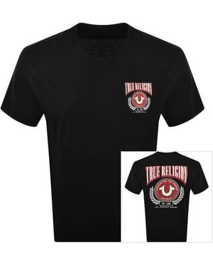 TRUE RELIGION University Hs T Shirt - Black