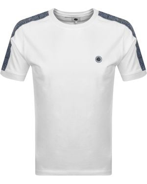 Pretty Green Eclipse Ringer T Shirt - White