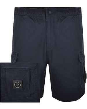 Marshall Artist Gaberdine Cargo Shorts - Blue