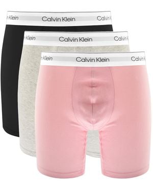 Calvin Klein Underwear 3 Pack Boxer Briefs - Pink