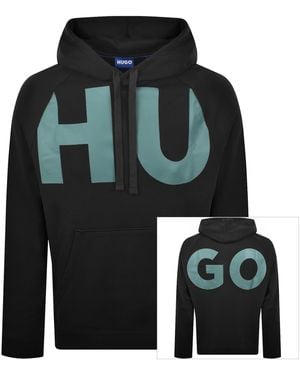 HUGO Logo Hoodie - Black