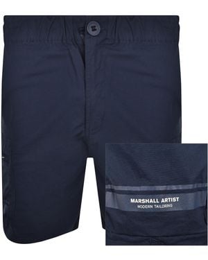 Marshall Artist Seafield Cargo Shorts - Blue