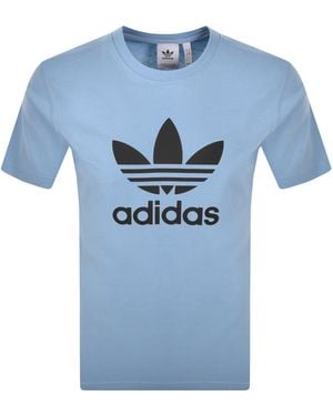 adidas Originals Trefoil T Shirt Ash - Blue