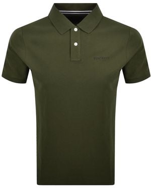 Hackett Essential Logo Polo T Shirt - Green