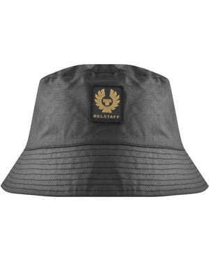 Belstaff Waxed Cotton Bucket Hat - Grey