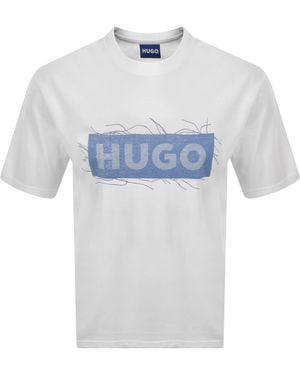 HUGO Naxter T Shirt - Blue