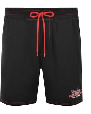 TRUE RELIGION Buddha Fleece Shorts - Black