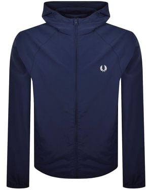 Fred Perry Hooded Shell Jacket French - Blue
