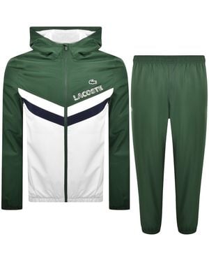 Lacoste Sport Hooded Tracksuit - Green