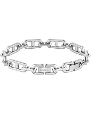 BOSS BUSINESS Boss Kode Link Bracelet - Metallic