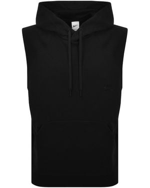 Nike Dri Fit Sleeveless Training Hoodie - Black