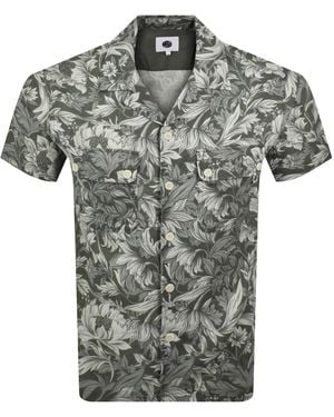 Pretty Green Bostall Printed Shirt - Grey