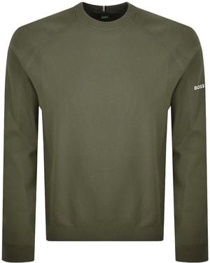 BOSS Boss Goc Rank Crew Neck Knit Sweater - Green