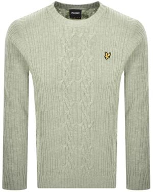 Lyle & Scott Cable Knit Jumper - Green