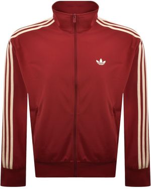 adidas Originals Firebird Denim Track Top - Red