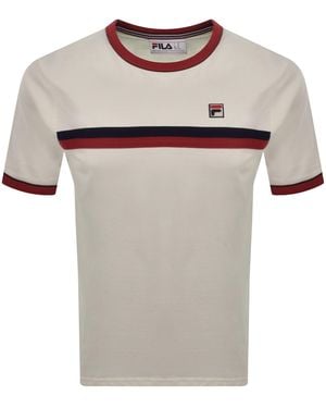 Fila Fila Rosario Terry Stripes T Shirt Off - Grey