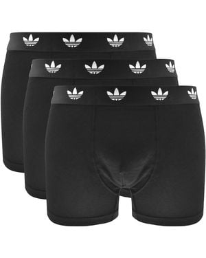 adidas Originals 3 Pack Trunks - Black