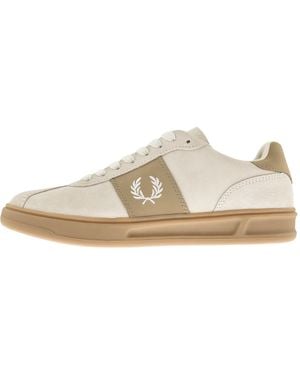 Fred Perry B4 Suede Trainers - White
