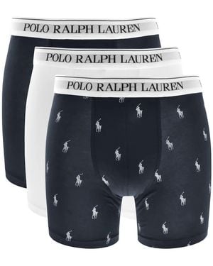 Ralph Lauren Underwear 3 Pack Trunks - Blue