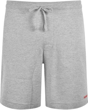 HUGO Austin Waffle Shorts - Gray