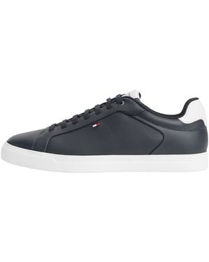 Tommy Hilfiger Icon Court Leather Sneakers - Blue