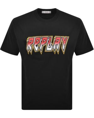 Replay Graphic T Shirt - Black